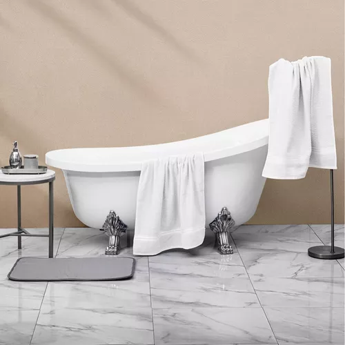 Toalla de Baño Blanco 700gr 70 x 150 cm 100% Algodón Free Home