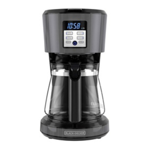 Cafetera Black+Decker CM1331 automática premium black y stainless steel de filtro 120V