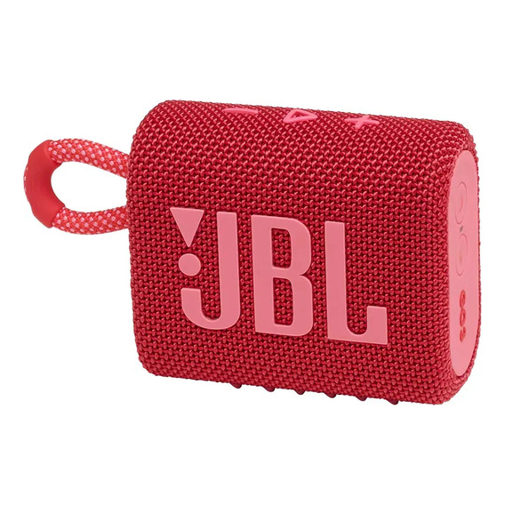 Altavoz portátil Jbl Go 3 Jbl Go con Bluetooth resistente al agua rojo