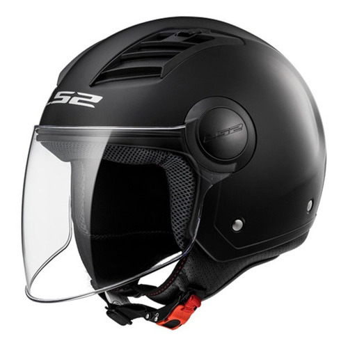 Casco Moto Abierto Ls2 Oficial 562 Airflow  Negro Mate Color Negro Mate Tamaño Del Casco M