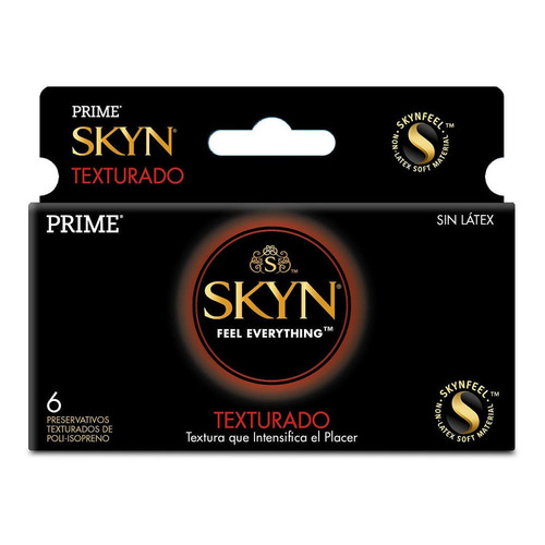 Preservativos Prime Skyn Texturado Sin Latex X 6 U