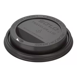 Tapa Negra Para Vaso De Cafe 12 Y 16 Oz 200pzs Biodegradable