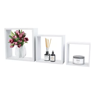 Kit 3 Prateleiras Parede Nichos Mdp Decoração Premium Oferta