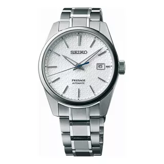 Reloj Seiko Presage Sharp Edged Series Automatic Spb165j1 Color De La Malla Plateado Color Del Bisel Plateado Color Del Fondo Plateado