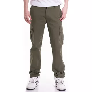 Pantalon Cargo Bolsillos Gabardina - Blue Air Jeans