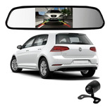 Camera De Re Espelho Retrovisor Com Tela Volkswagen Golf