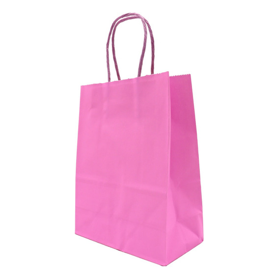 Bolsas Papel Kraft Colores Pack 12 Unidades  21x16x8cm 