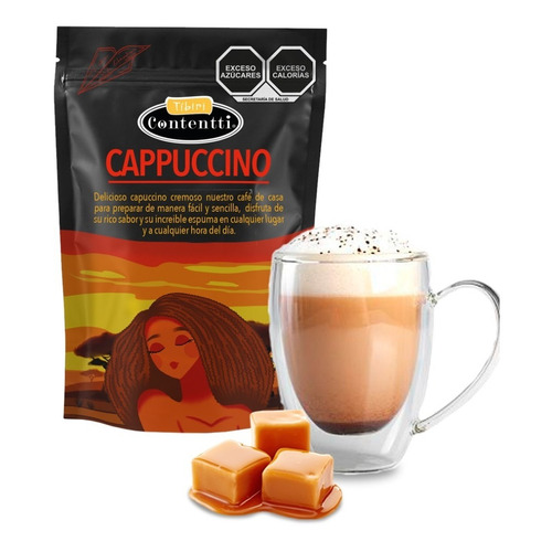Cappuccino Caramelo 125 G Tibiri Contentti Fácil Preparación