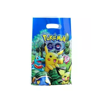 Pack 10 Bolsas Dulces Pokemon Cumpleaños Cotillon