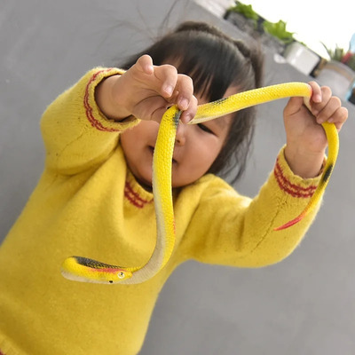 Cobra Realista Enrolada De Borracha Brinquedo Pegadinha