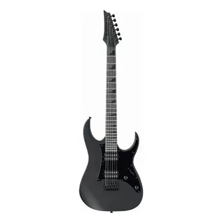 Guitarra Elétrica Ibanez Rg Gio Grgr131ex De  Choupo Black Flat Com Diapasão De Amaranto