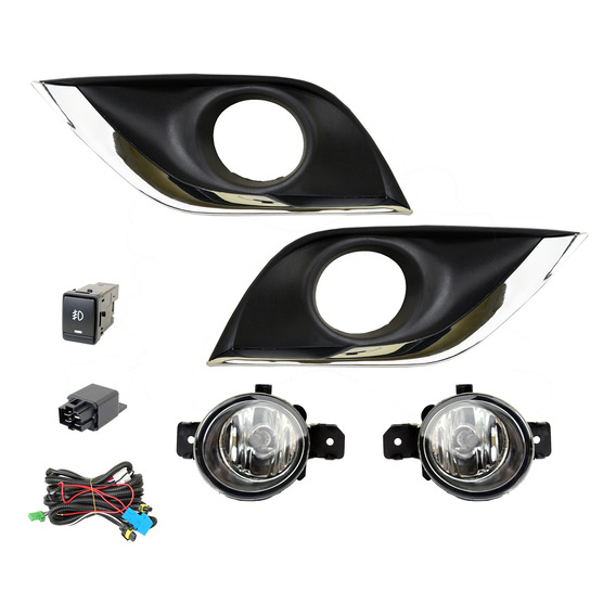 Kit Faros Antiniebla Y Cable Para Versa 2014 2015 2016