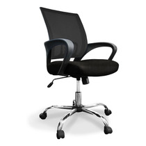 Silla De Escritorio Donna X5 Ergonómica  Negra Con Tapizado De Mesh