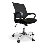 Silla De Escritorio Donna X5 Ergonómica  Negra Con Tapizado De Mesh