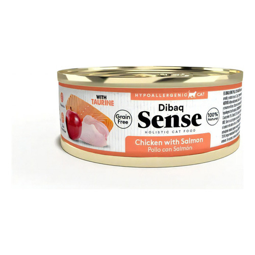 Alimento Humedo Gato Adulto Dibaq Sense Pollo/salmon 70gr