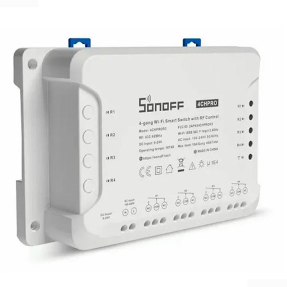Interruptor Sonoff 4ch Pro R3 Wifi Smart Alexa/google