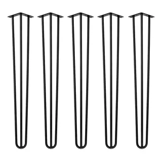 4 Pé Hairpin Leg Triplo Industrial Mesa Penteadeira 80cm 7mm