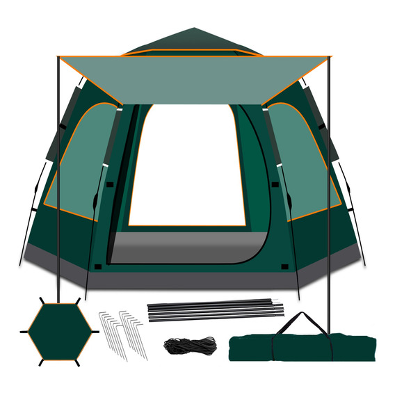 Tienda Casa De Campaña Grande Camping 280×280cm 6-8 Personas