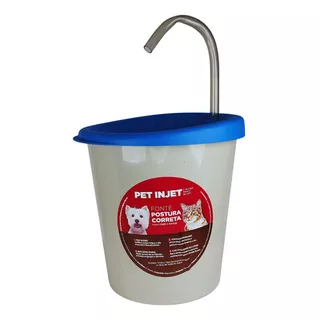 Fonte De Água Para Pets Postura Correta Cães E Gatos Azul 2l Cor Azul Voltagem 110v/220v