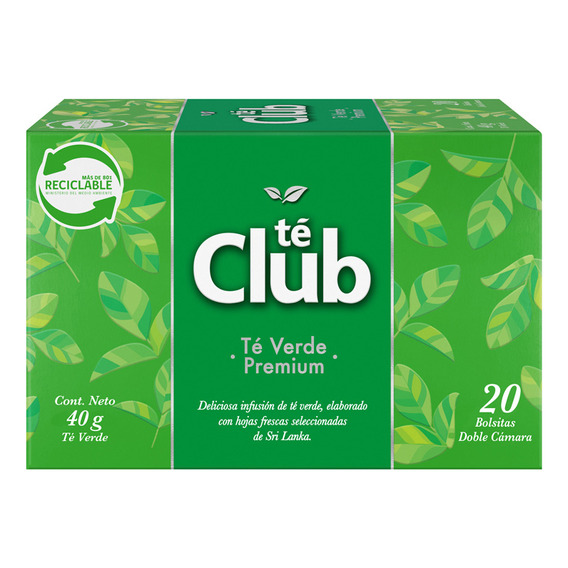 Té Club Verde 20 Un