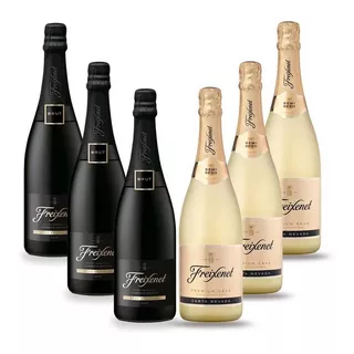 Kit Espumante Freixenet 03 Cordon Negro E 03 Carta Nevadafreixenet 0 Adega Henkell Freixenet 750 Ml Pacote X 6 U