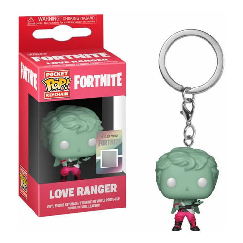 Funko Pop Love Ranger Fortnite Llavero Video Juego Montaraz Color Rojo