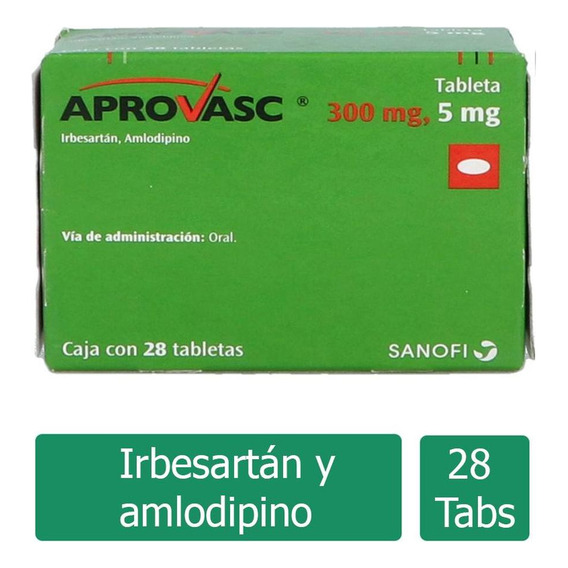 Aprovasc 300 Mg / 5 Mg Caja Con 28 Tabletas