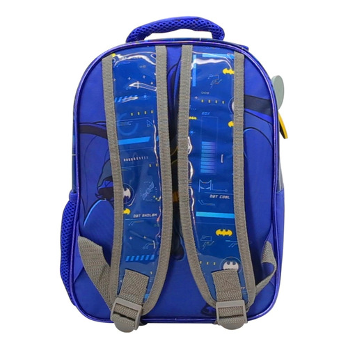 Mochila Espalda Jardin 12 Pulgadas Batman Cresko Color Azul