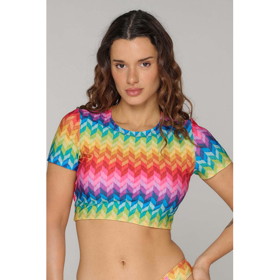 Remera De Lycra Con Espalda Abierta Ibiza Luz De Mar