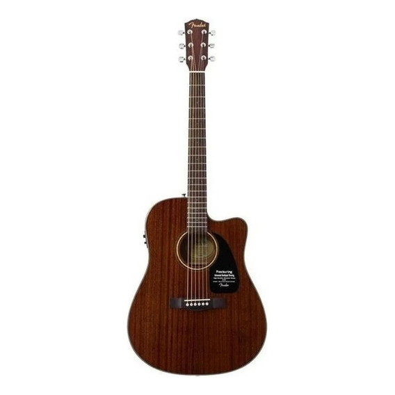 Guitarra Electroacustica Fender Cd-60sce Mahogany Color Natural Orientación de la mano Derecha