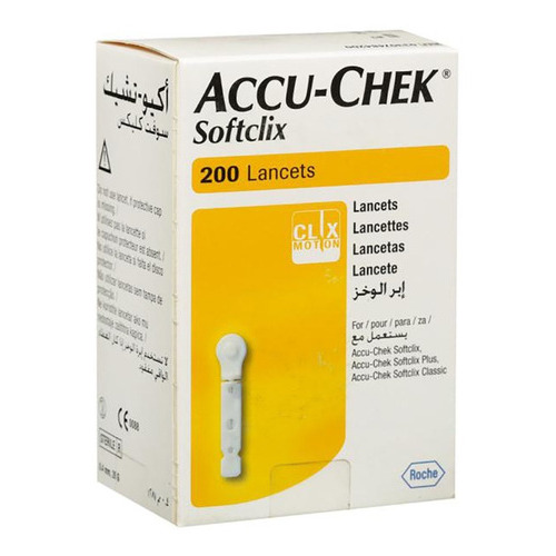 Lancetas Accu-chek Softclix X 200 Unidades Color Blanco