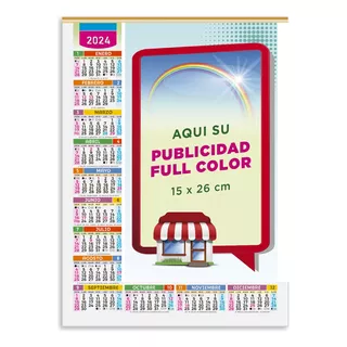 Almanaque Calendario 23x31cm C/publicidad X25u.