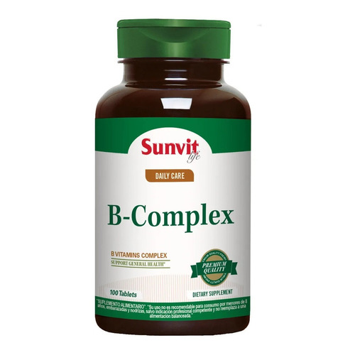 B - Complex Sunvit Complejo B 100 Tabletas Orig. Us