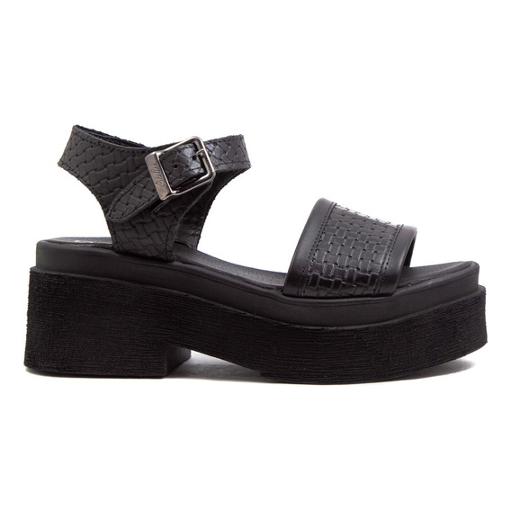 Sandalias Mujer Citadina Cuero Plataforma Hebilla Valentina