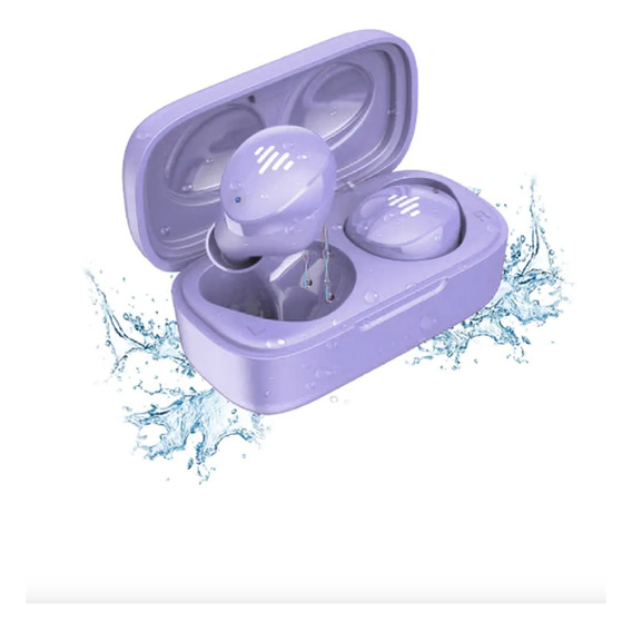Auriculares Inalámbricos Bluetooth Iluv Bubble Gum Cover Co Color Violeta