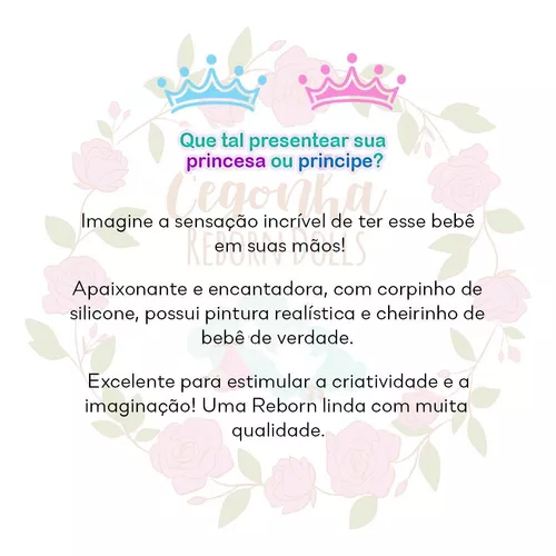 Boneca Bebe Reborn Realista Pandinha Linda Enxoval Completo