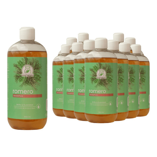  Shampoo De Romero Crecimiento Anti-estrés (500ml) 12 Pack