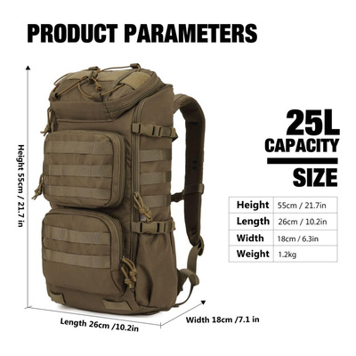 Mardingtop Tactical Backpacks Molle Hiking Daypacks For Mot.