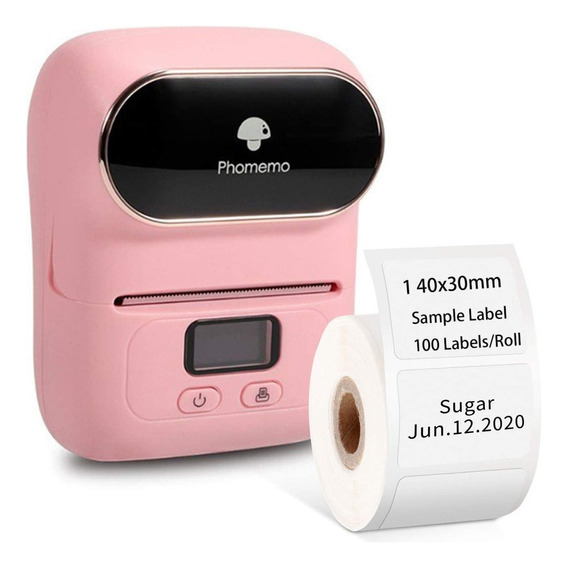 Impresora Térmica Bluetooth Portátil Phomemo M110 Color Rosa