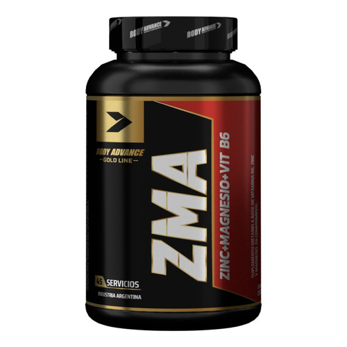 Zma 90 Comp Body Advance Magnesio Zinc Vitamina B6 Sabor Sin sabor