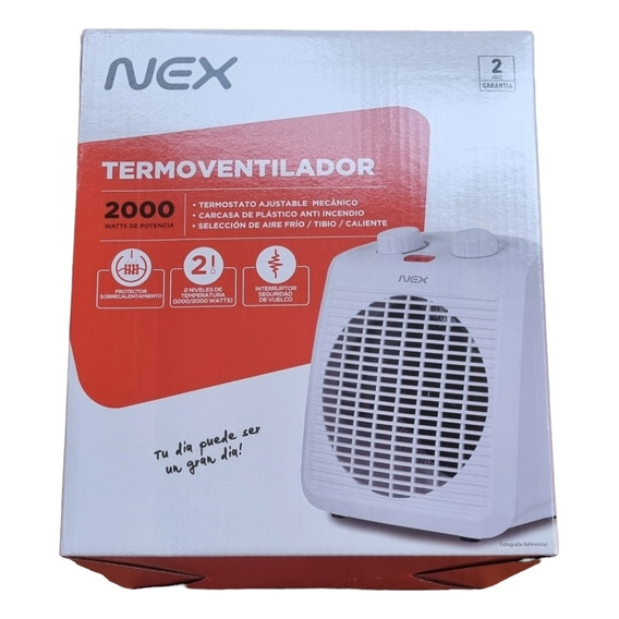 Calefactor Termoventilador Nex Frío Caliente 2000w