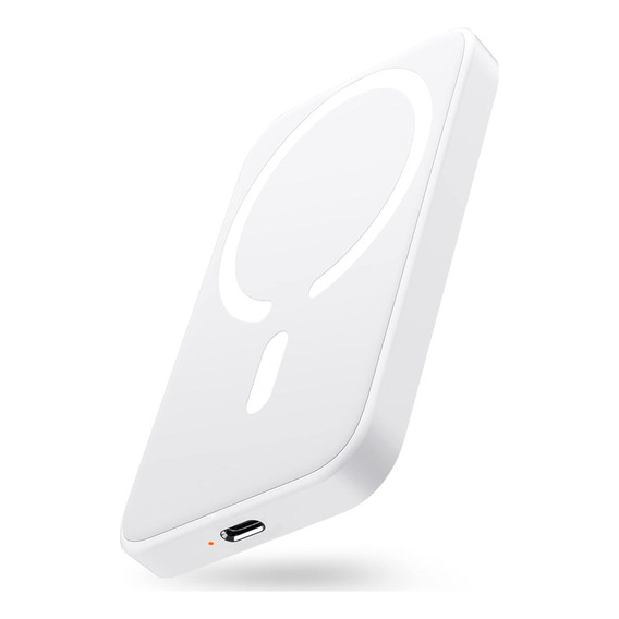 Powebank Magnetica Compatible Con iPhone Con 5000 Mah Blanco