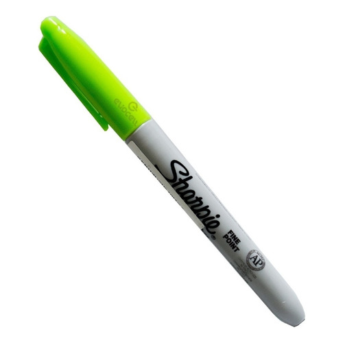 Marcador Sharpie Punta Fina Verde Lima