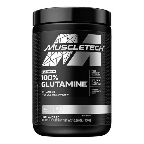Muscletech Platinum 100% Glutamina 300 Gr