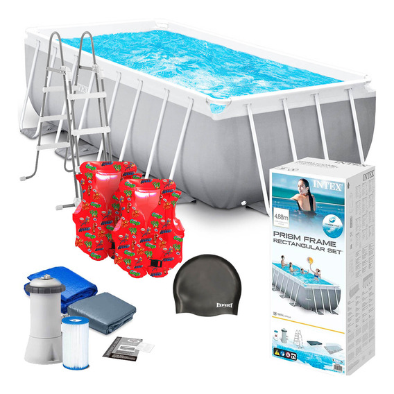 Piscina Intex Estructural 10874 L + Bomba + Regalos - El Rey