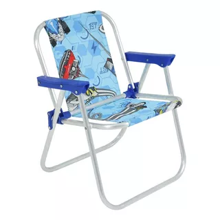 Cadeira De Praia/piscina Infantil Hot Wheels Belfix Cor Azul