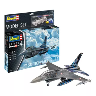 Kit Revell Model Set F16d Tigermeet 2014 1/72 Completo 63844