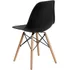 Silla De Comedor Eames Shopick, Color Negro, 1 Unidad