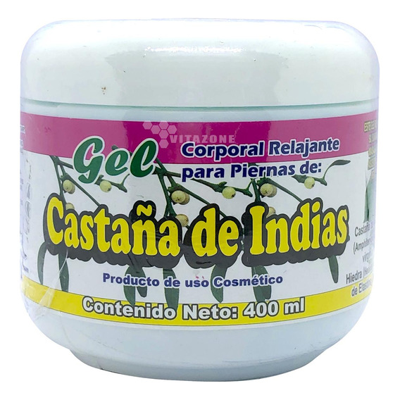 Gel Castaño De Indias 400 Ml Gel Corporal Para Piernas