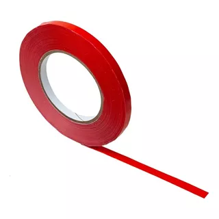 1 Rollo De Cinta Adhesiva De Pvc De 3/8 X160mts Colores Color Rojo